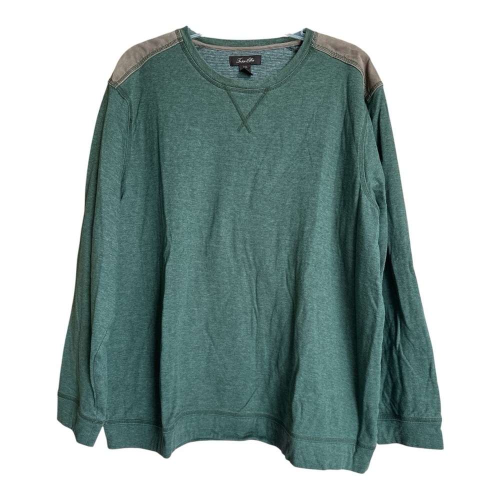 Jasso Elba Men’s Green Crewneck Sweatshirt, XXL